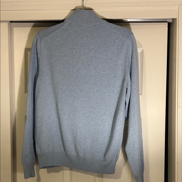 Vineyard Vines Men's Sky Blue Zip-Up Sweater - Picture 3 of 4